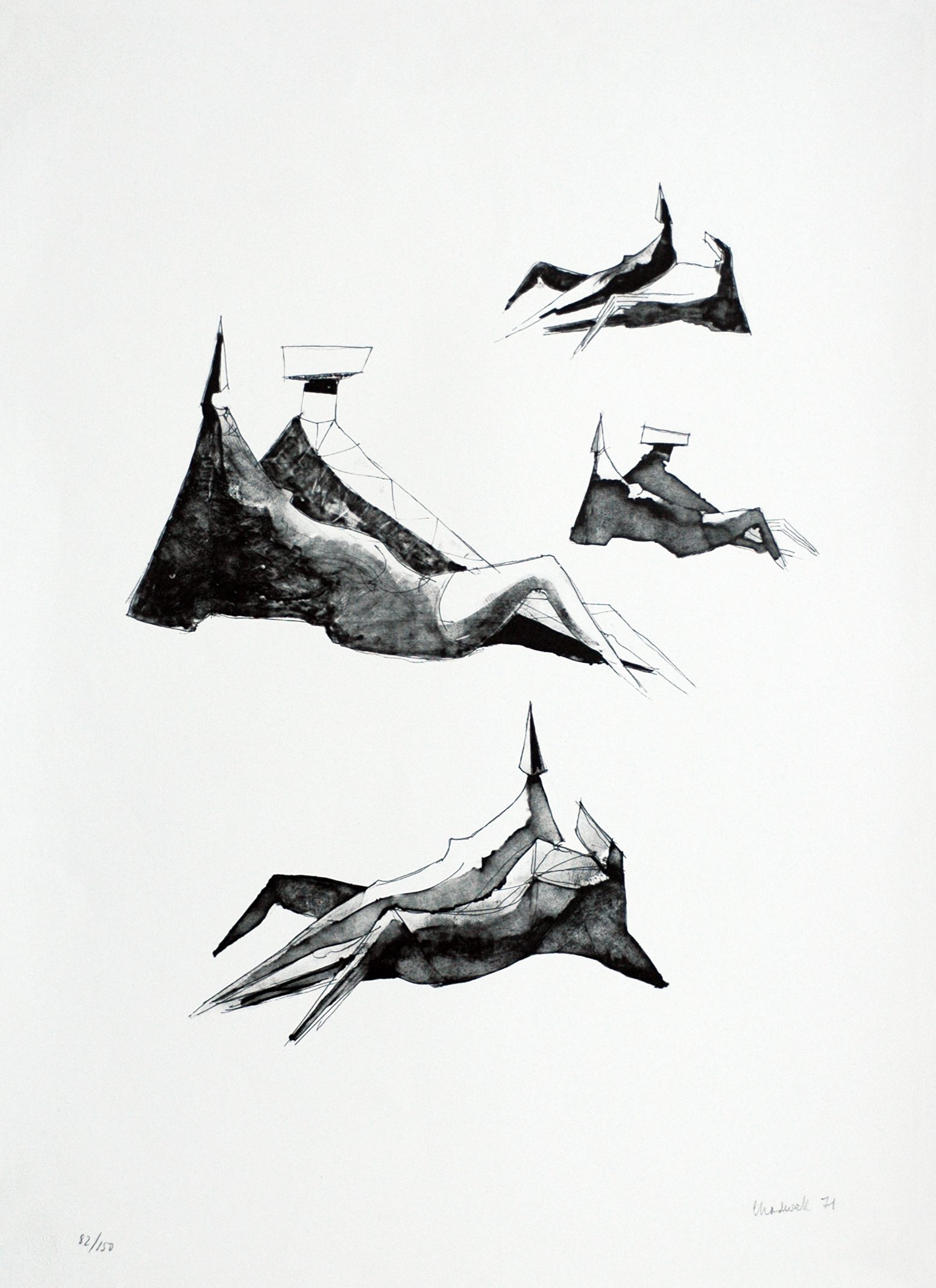 Lynn Chadwick – Two sitting figures III
